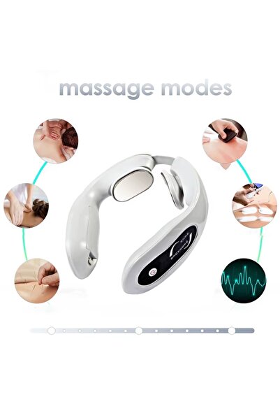 Denx Smart Neck Massager, Dry Battery Operated, Grey