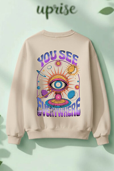 Vordevia Φούτερ See Heart με βαμβακερή επένδυση, 3 κλωστές, λαιμόκοψη O overs...