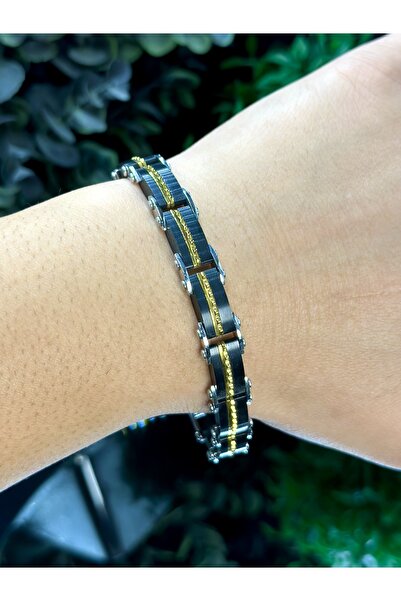 NikaŞ جودة لا تُضاهى! سوار رجالي أصلي من الفولاذ المقاوم للصدأ 316L مضاد للحس...