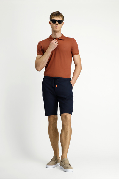 Kiğılı Шорти-бермуди з регулярним кроєм, еластичним поясом і шнурком, з бавовняної тканини