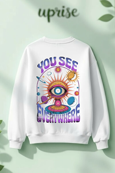 Vordevia Φούτερ See Heart με βαμβακερή επένδυση, 3 κλωστές, λαιμόκοψη O overs...