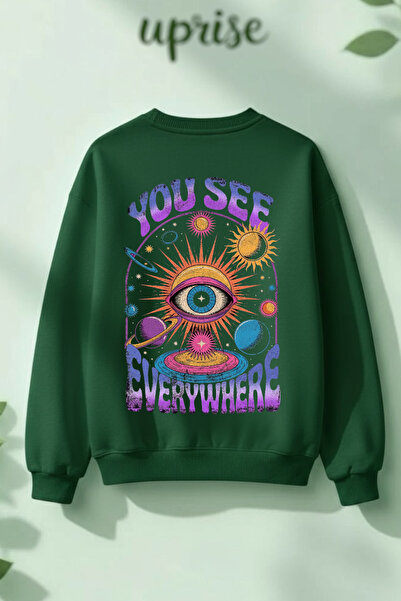 Vordevia Φούτερ See Heart με βαμβακερή επένδυση, 3 κλωστές, λαιμόκοψη O overs...