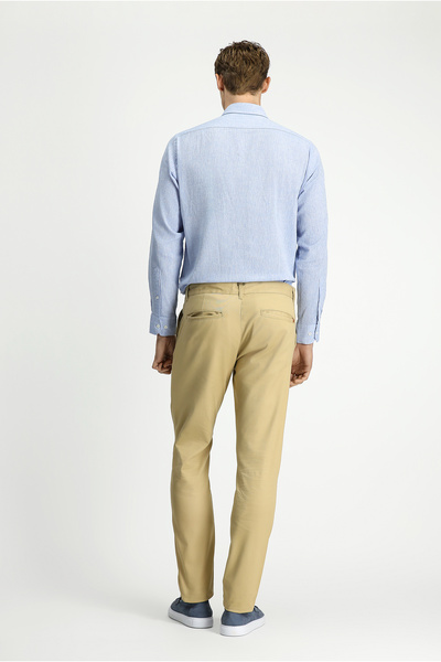 Kiğılı Regular Fit Lycra Straight Chino/Canvas Trousers