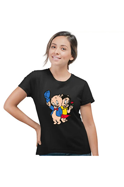 OEM Tricou Femei Porky Petunia Looney Tunes