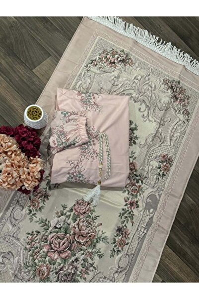 Without a mark طقم سجادة صلاة نسائية مع مصحف صلاة