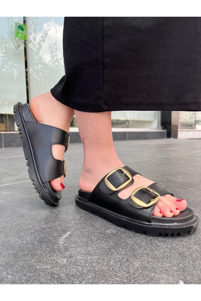 GökTR Kbtx-1 Kuback Black Daily Women's Slippers