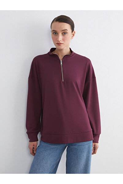 LC Waikiki Lcw Comfortplum Stand Collar Women's Sweatshirt