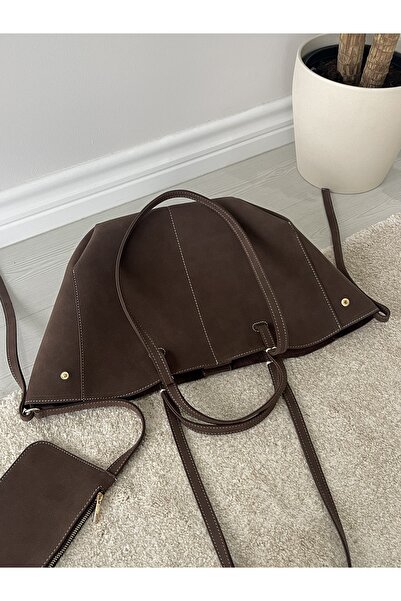 nura Сует коричнева жіноча сумка через плече