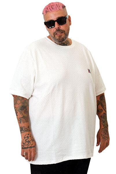 ModeXL Mode XL Men's Plus Size T-Shirt Honeycomb U20038