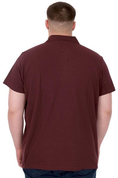 ModeXL Fashion XL Large Size Men's T-Shirt Polo Sail Boat U25302 Plum