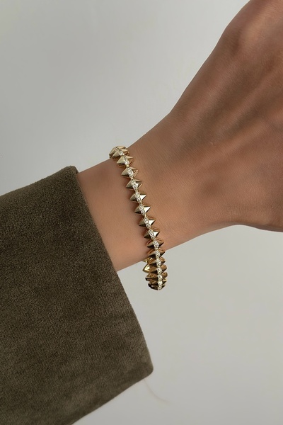 Okko Store سوار فولاذي مدبب