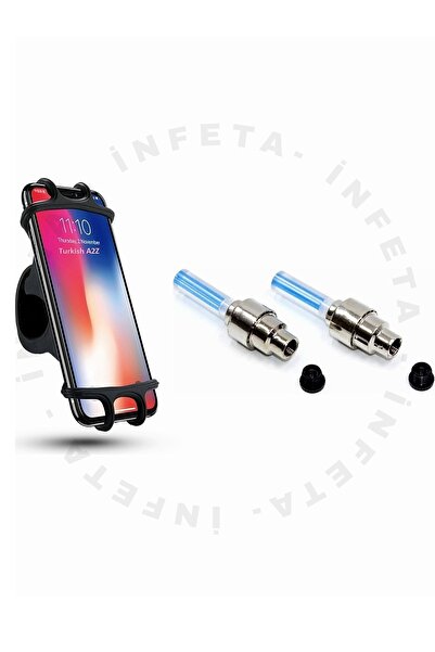 İnfeta 360° Bisiklet Scooter Telefon Tutucu ve Harekete Duyarlı Hareket Sensö...