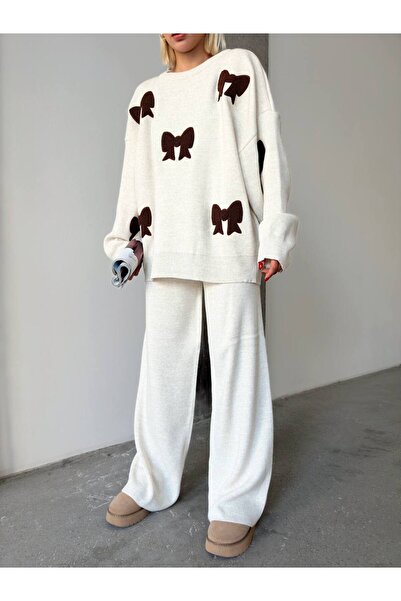 GİYSİ DÜNYASI 57 Tri̇ko Kumaş Fi̇lok Deeni̇le Kazi̇ri̇ DetayliKaz