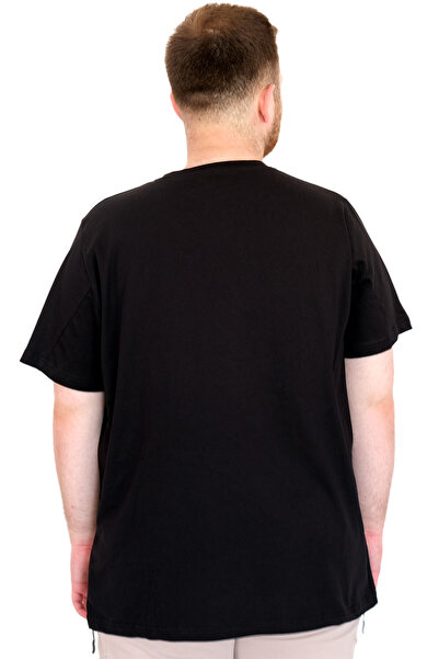 ModeXL Mode XL Великий розмір Чоловіча футболка Велосипедна Ysks NEW YORK U25036 Чорна