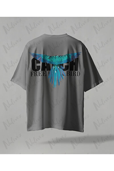 Nulivez تي شيرت عصري عالي الجودة مطبوع على الظهر للجنسين مقاس كبير