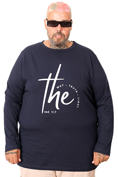 ModeXL Ανδρικό μακρυμάνικο μπλουζάκι Mode XL THE SED U25103