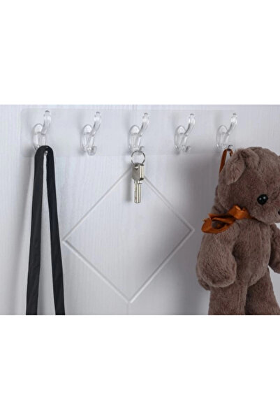 Genel Markalar Yapışkanlı 5 Kancalı Askı