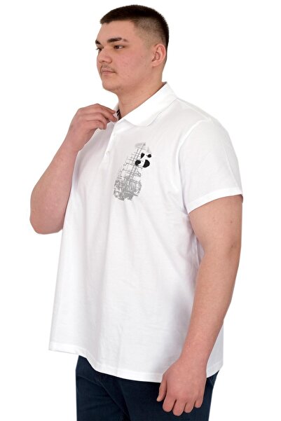 ModeXL Fashion XL Large Size Men's T-Shirt Polo Sail Boat U25302 White