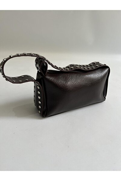 Mia Collection حقيبة يد وكتف نسائية من ماركة ليفربول بلون بني غامق