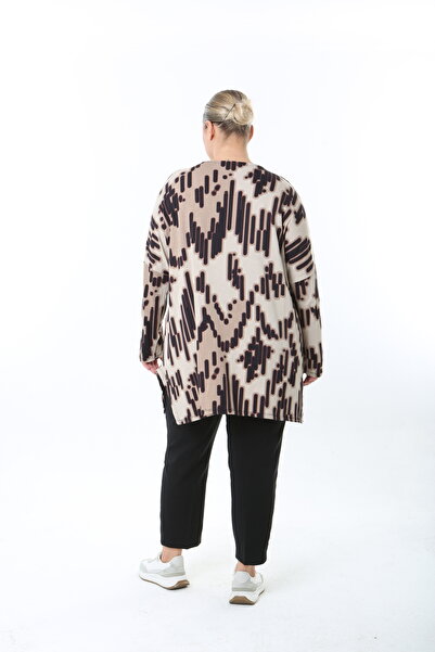 XL Modam Women's Lycra Viscose Patterned Plus Size Tunic