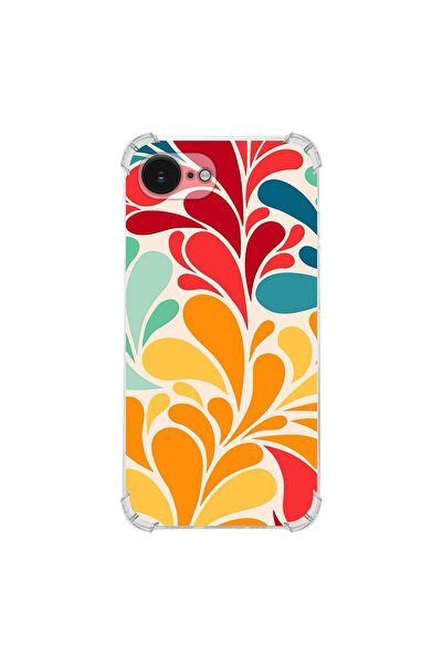 PrintiFy Retro Color 5 Printed Corner Protection Anti-Shock Transparent Case ...