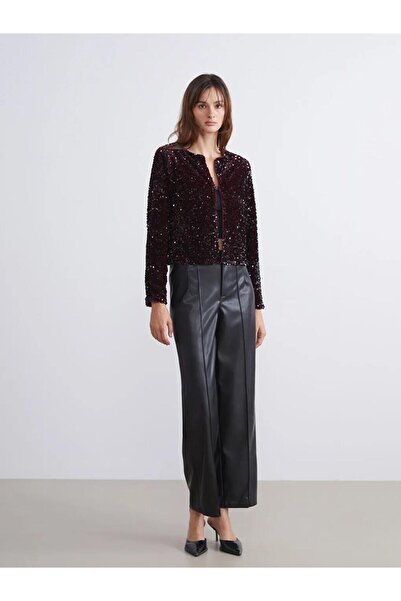 LC Waikiki Crew Neck Sequined Women's Jacket (W5)