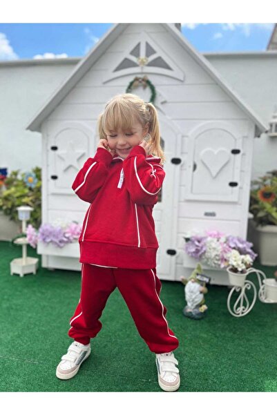 neokids Neo Kids Fermuarlı Kırmızı Eşofman Takımı