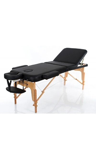 Rehau Restpro Vip 3 Siyah Renk Katlanabilir Ahşap Masaj Masası (AVRUPA'DAN İTHAL) 3 parçalı