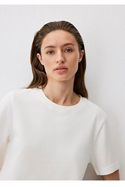 Mavi Regular Fit 100% Cotton Ecru T-Shirt