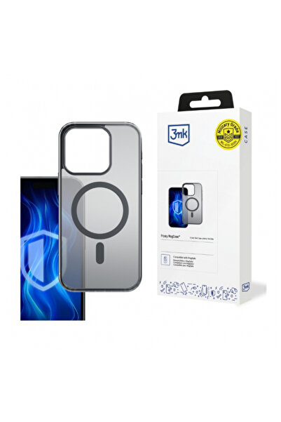 3MK Husa MagSafe pentru Apple iPhone 16 Pro Max, 3MK, Frosty MagCase, Neagra