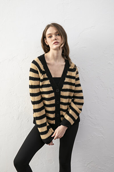 Loov Cardigan din tricotaj cu model în dungi – Cardigan elegant, confortabil,...