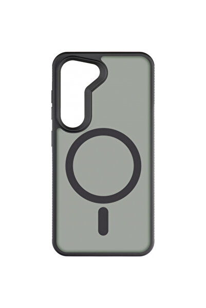 3MK Husa MagSafe pentru Samsung Galaxy S24 S921, 3MK, Smoke MagCase, Neagra