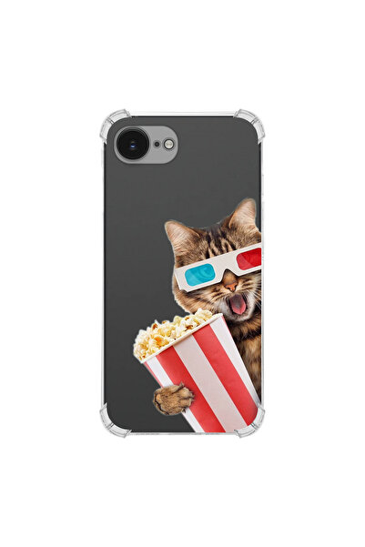 PrintiFy Cat 1 Printed Corner Protection Anti-Shock Transparent Case Compatib...