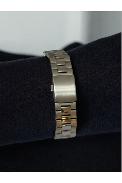 MAC CENTER Square Model Equivalent Steel Men's Wristwatch-Men's Watch-Gift-Men's Watch with Calendar