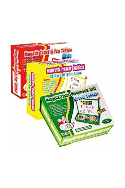 Genel Markalar Diy-Toy  Manyetik Tablet Alfabe - Matematik Ve İngilizce Eğiti...