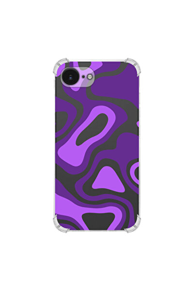 PrintiFy Colorful Pattern 7 Printed Corner Protection Transparent Case Compat...