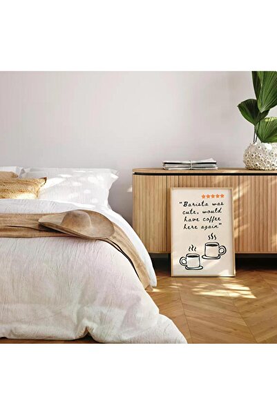 Esci Design Framed Coffee Corner Painting - Kitchen Painting - Kitchen Wall Art - Trend Painting - Kahve1002