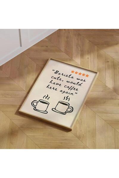 Esci Design Framed Coffee Corner Painting - Kitchen Painting - Kitchen Wall Art - Trend Painting - Kahve1002