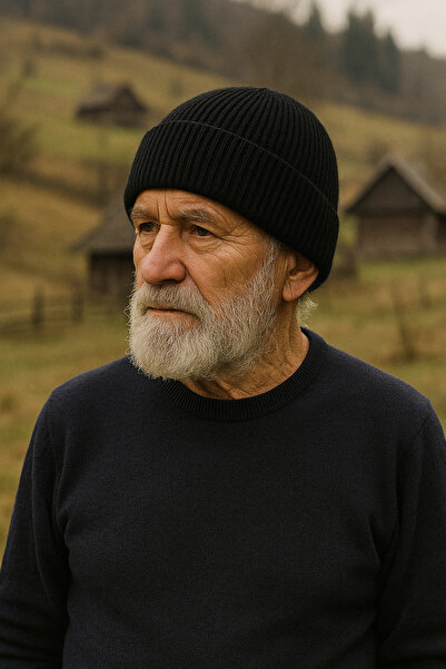 elyyshop ELYY Erkek Siyah Bere – Dayanıklı Formlu, Kışlık Model