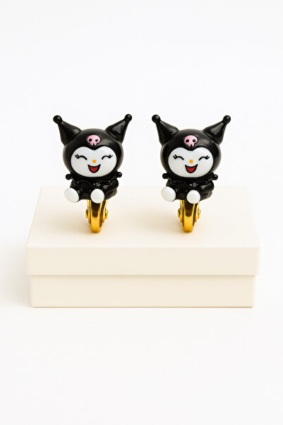 MakeWell أقراط أذن للأطفال بدون ثقوب من كيرومي هيلو كيتي باندا، أقراط مضادة للحساسية للأذن غير المثقوبة