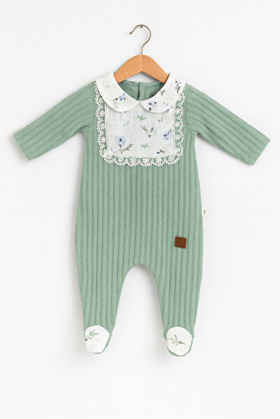 Carmin Baby بذلة للأطفال بتفاصيل دانتيل على الرقبة