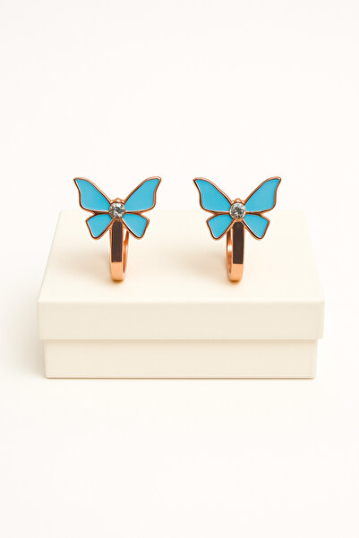 MakeWell Clip-On Earrings for People Without Pierced Ears Butterfly Design fo...