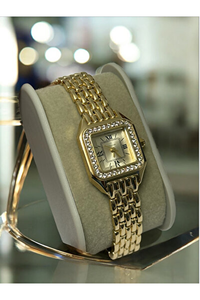 COLESİUM ساعة يد نسائية موديل مربع مماثل - ساعة يد نسائية من الفولاذ - ساعة ه...