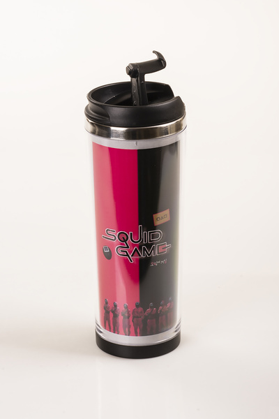 MUKKO HOME 360 ml Steel Thermos Mug – Squid Game Design, Steel Inner Chamber, Hot and Cold Drink Cup