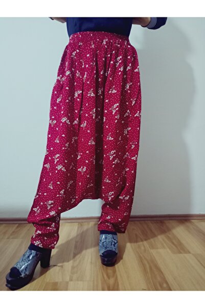 hoaryage Adana Shalwar Viscose Press Fabric, Authentic Bohemian Patterned Shalwar with Pockets 100% Cotton 38 Size 100 kg