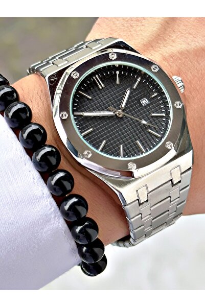 Tisaati Special Premium Luxury Series Honor Single Watch Model Metal Band Calendar Men's Wristwatch-Wristband Gifted