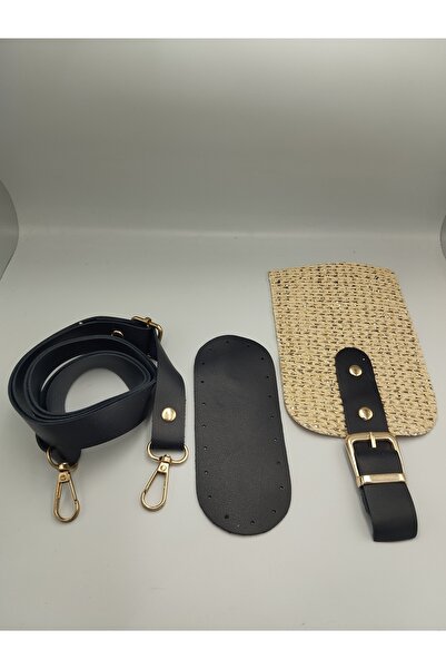 Zeyora Σετ τσάντας τηλεφώνου (Ψάθινο και πέτρινο), αξεσουάρ τσάντας