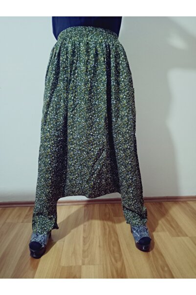 hoaryage Adana Shalwar Viscose Press Fabric, Authentic Bohemian Patterned Shalwar with Pockets 100% Cotton 38 Size 100 kg