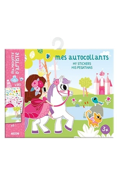 Auzou Autocolante repoziționabile pentru prințese -