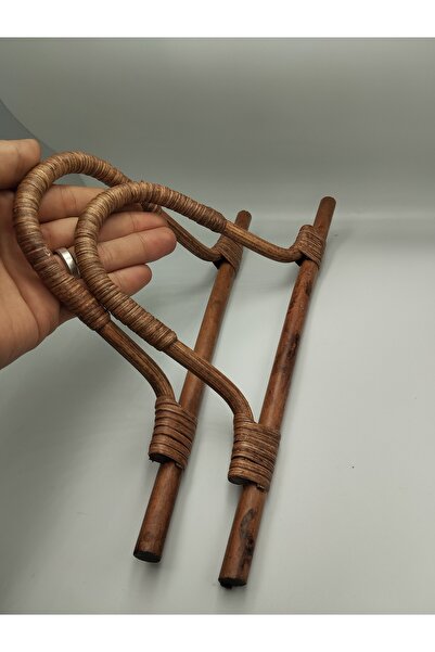 Zeyora Doğal Bambu Çanta Sapı 27 cm, Çanta Aksesuarı